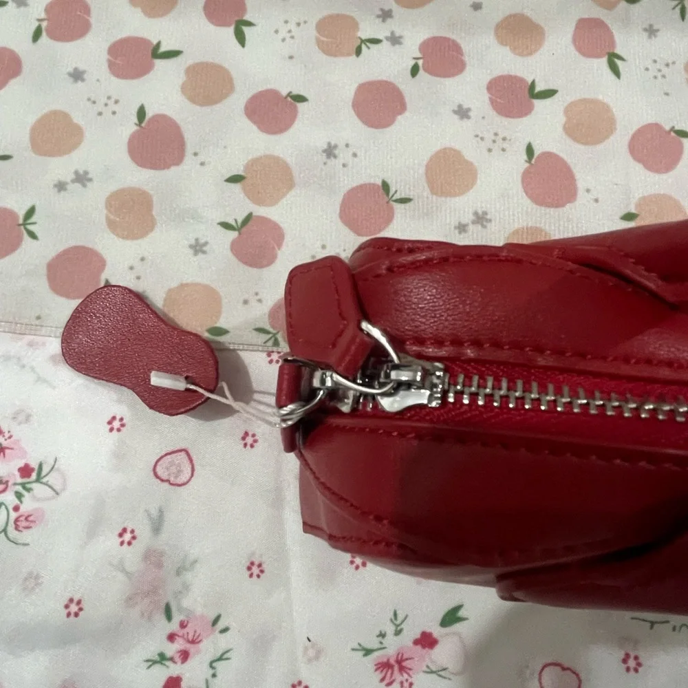 Alaïa Red Leather Barrel Shoulder Bag